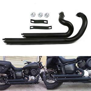Silencieux de tuyau d'échappement avec silencieux amovible pour Yamaha V Star <span class=keywords><strong>Dragstar</strong></span> 1100 XVS1100 XVS1100AW <span class=keywords><strong>Classic</strong></span> - Product Image 1