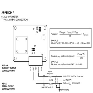 เซ็นเซอร์วัดความดันบรรยากาศรุ่นเยาวชน 61302L 500-1100 hPa 4-20 mA Output ผลิตในสหรัฐอเมริกา - Product Image 2