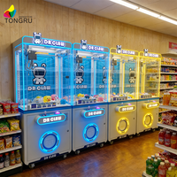 Machine à griffes commerciale personnalisée avec lecteur de cartes de crédit et fonction de paiement par pièces, pour salles d'arcade, centres commerciaux et kiosques