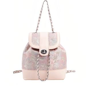 אופנה קוריאנית אופנתית בסגנון קוריאני תיק נייד עיצוב נישה חדשה עיצוב נישה קטנה שרשרת תיק גב בד אופנתי חומר פו - Product Image 1