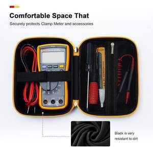 Mallette à outils pour multimètres numériques pour testeurs électriques de poche, large poignée en caoutchouc, étui de chute solide en EVA - Product Image 2
