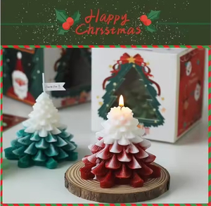 Vela Aromática de Cera de Soja con Forma de Árbol de Navidad 3D Personalizada para Decoración del Hogar y Recuerdos de Fiesta con Aroma a Árbol de Navidad - Product Image 3