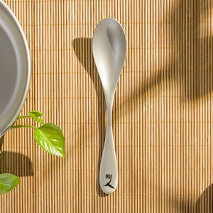 Cuillère à thé portable en titane avec logo personnalisé pour l'extérieur Vaisselle de camping Cuillère à long manche à vendre - Product Image 3