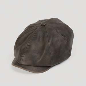 Casquette Gavroche Tendance en Cuir PU pour Homme et Femme, Style Britannique, 8 Panneaux, Collection Automne Hiver 2025 - Product Image 5