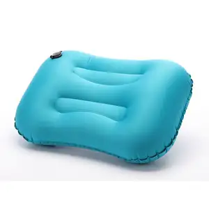 Échantillon gratuit oreillers de camping gonflables en vrac avec sacs de rangement sac à dos ultraléger compressible gonflable pour dormir randonnée