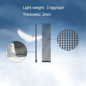 <span class=keywords><strong>Led</strong></span> phim trong suốt hiển thị 10 mét 3D Hologram linh hoạt trong nhà Glass Wall video Holographic Màn hình quảng cáo cho trung tâm mua sắm - Product Image 5