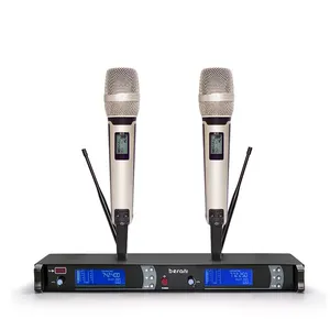 Berani Hot Bán Mic Không Dây DJ Giá Rẻ Microphone Uhf PLL Ca Hát Microphone Phòng Thu Ghi Âm Đầy Đủ Chất Liệu 200 Mét-