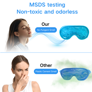 Masque pour les yeux en gel réutilisable avec fonction de chaleur et de refroidissement pour soulager la douleur et la fatigue oculaire - Product Image 4