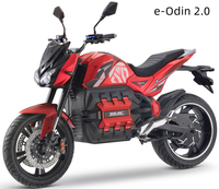 Moto électrique intelligente à grande vitesse E-Odin, 120 km/h, 6000 W, autonomie de 200 km, style sportif, certifiée EEC L3e, batterie 72 V