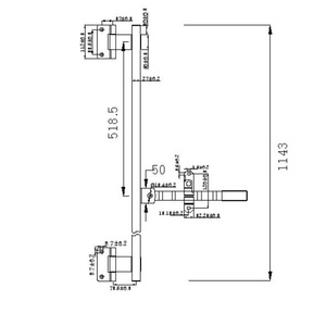 Zinc- Swing Door Cam Bar Lock Truck <b>Container</b> Lock Rod - Product Image 4