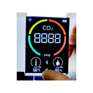 定制二氧化碳空气质量监测仪VA VATN方形液晶显示屏段液晶显示屏制造商