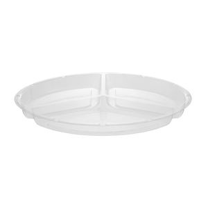 Tazón de inserción desechable sostenible de 3 compartimentos 15.4X15.4X12 Embalaje de ensalada de alimentos de plástico reciclable a prueba de manipulaciones - Product Image 3