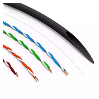 Huisheng kualitas tinggi Cat5 Cat5e kabel Lan kabel Ethernet tembaga telanjang Cat5 kabel jaringan