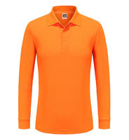 Op maat geborduurd logo op poloshirts Heren formele lange mouw poloshirts Dames heren poloshirts met lange mouwen Golf shirt