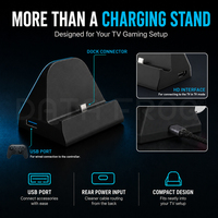 Station d'accueil TV DATA FROG compatible avec Nintendo Switch et Switch Oled, support de chargeur portable avec option de câble numérique