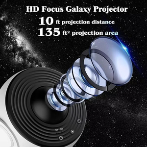 <span class=keywords><strong>Proyector</strong></span> Planetario 2026 Starry Galaxy 13 en 1, Luz Nocturna <span class=keywords><strong>de</strong></span> Estrellas Giratoria 360° con Temporizador para Niños, Decoración <span class=keywords><strong>de</strong></span> Techo para <span class=keywords><strong>el</strong></span> Hogar, Envío Directo - Product Image 3