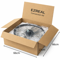 Kit de Conversión de Bicicleta Eléctrica de Alta Calidad con Motor de Buje Trasero de Alta Velocidad de 72V 3000W sin Escobillas, Batería de Litio, Acelerador de Giro y LED