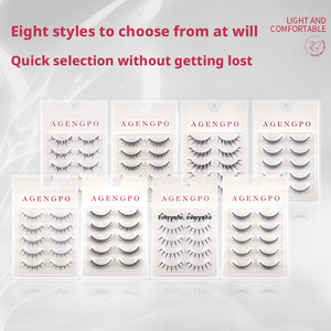 Cils <span class=keywords><strong>en</strong></span> vison russe moelleux <span class=keywords><strong>en</strong></span> gros, marque privée JIUYAN, cils <span class=keywords><strong>en</strong></span> bande de luxe avec des pointes ressemblant à des extensions de cils - Product Image 3