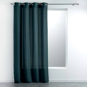 Rideau à œillets uni en tissu PETROL MELIANE 140X280CM - Product Image 1
