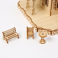 Puzzle 3D en bois de production en masse, style Cottage Européen, commande en gros pour loisirs créatifs et décoration intérieure