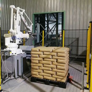 Tốc độ cao Tự động palletizer 25kg 30kg 50kg Túi Pallet Robot palletizing giá máy - Product Image 3
