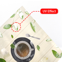 Sachets en Mylar personnalisés imprimés, laminés, à trois soudures latérales, étanches à l'humidité, thermosoudables, pour emballage de thé en vrac