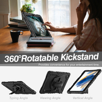 Étui de tablette en Silicone robuste avec béquille rotative à 360 degrés pour Samsung Galaxy Tab A8 10.5 pouces 2021 housse