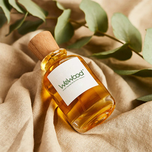 Vietnam Luxury Cylinder <b>Perfume</b> Bottle Wooden Cap Fragrance Spray Bottle Lids Bottle Caps Closures - Product Image 2