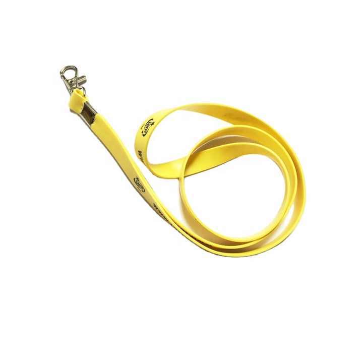 Silicone Rubber Strap Lanyard Keychain Promotional Carabiner for Various Sizes PET Sanitizer Bottles Image 3