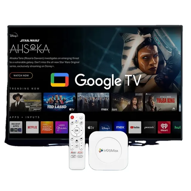 H96 MAX 8K Streaming STB Internet Smart OTT Set-top Box Premium Google Android 12 TV Box Europe France Germany USA Universal