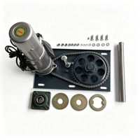 Moteur de porte roulante asynchrone commercial télécommandé Weiyu DC600, cadre 60 mm, monophasé 208-240V 5kW 100 tr/min, étanche