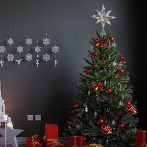 Estrella decorativa para <span class=keywords><strong>la</strong></span> punta del árbol de <span class=keywords><strong>Navidad</strong></span>, iluminación navideña, estrella tridimensional hueca para <span class=keywords><strong>la</strong></span> punta del árbol. - Product Image 6