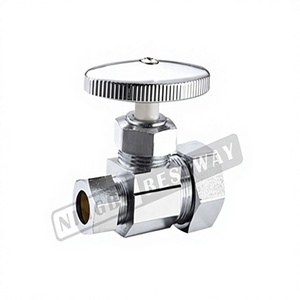 Valvola a Sfera Angolare in Ottone Cromato con Connessione Manuale PEX per Uso Idrico - Product Image 4