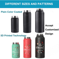 Ventes en gros de blancs pour sublimation, thermos en acier inoxydable 18/8 pour la salle de sport et le fitness, gourde à clapet isolée sous vide, bouteilles d'eau de sport