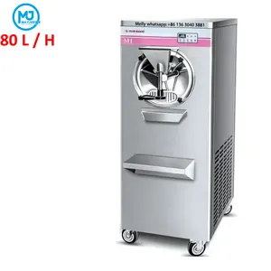 80L Stand Gelato italiano Hard Serve Ice Cream Making Machine porta acrilica