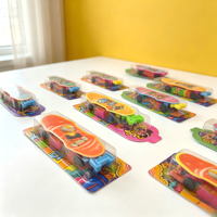 Chewing-gum bulle à saveur fruitée pour enfants avec jouet de skateboard à doigts, ensemble de bonbons et jouets sur le thème des skateurs, vente en gros