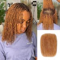 REBECCA Tresses Boho 100% Cheveux Humains Brésiliens Remy Sans Nœuds en Vrac Extensions Afro Crépu Dreadlock Torsades