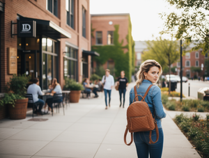 Women'sBackpack Microfiber Synthetic Leather <b>Medium</b> Capacity All Seasons Daily Use - Product Image 2