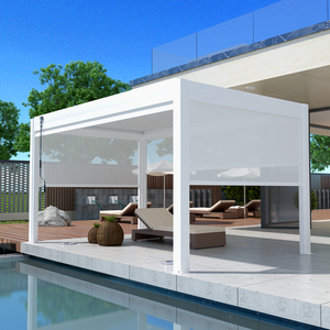 Pergola <span class=keywords><strong>in</strong></span> Alluminio con <span class=keywords><strong>Tettoia</strong></span> Frangisole Impermeabile per Giardino Esterno 3x3 3x4 5x4 6x3 - Ingrosso Fabbrica - Product Image 6