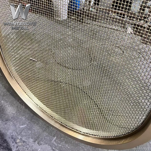 Conception <span class=keywords><strong>de</strong></span> cloison <span class=keywords><strong>de</strong></span> hall d'entrée moderne et luxueuse sur mesure, séparateur en métal, hauteur réglable, cloison <span class=keywords><strong>de</strong></span> pièce, écrans en acier inoxydable découpés au laser - Product Image 4