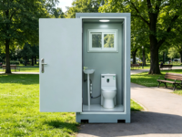 Bagno Portatile Modulare Monoposto MHY per Cantieri, Servizi Igienici Mobili Smontabili per Esterni e Parchi