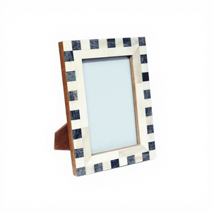 AZ ENTERPRISES Decorative Bone Inlay Resin <b>Mosaic</b> Photo Frame Luxury Home Accent Handmade Artisan Craft Eco-Friendly - Product Image 2