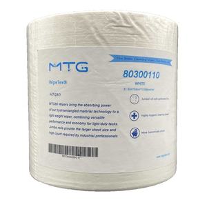 Popular X80 110gsm spunlace tarefa pesada não tecida limpeza toalhetes. 400pcs toalhetes rolo - Product Image 3