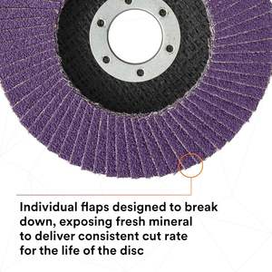 Profession elle 3M 769F Klappens cheibe Keramik korns chleif scheibe High Stock Removal für Edelstahl und Metall - Product Image 3