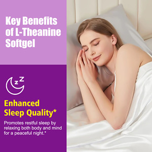 Private Label L-Theanine Magnesium Glycinate Softgels for Magnesium Glycinate Complex Relaxation Relax Sleep Support Softgels - Product Image 5