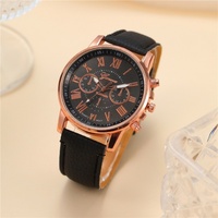 Montre de mode Netiva pour femme avec bracelet en cuir à triple sangle, cadran à chiffres romains et affichage à aiguilles - Montre pour femme AliExpress
