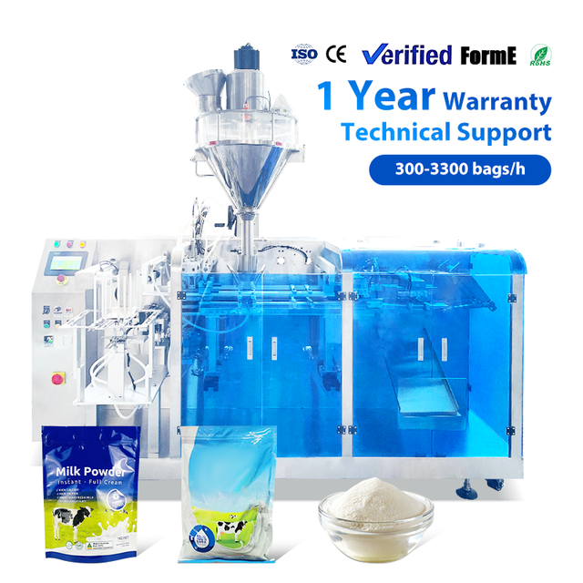 Fully Automatic Food Powder Doypack Packing Machine Milk Powder Protein Powder Premade Pouch Filling Sealing Machine