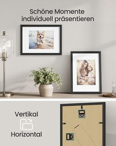 A3 A4 8x10 11x14 12x16 Marco DE FOTOS negro Tamaño personalizado Mdf Marco de fotos de madera Montaje en pared Marcos de póster de imagen de madera de pared - Product Image 5