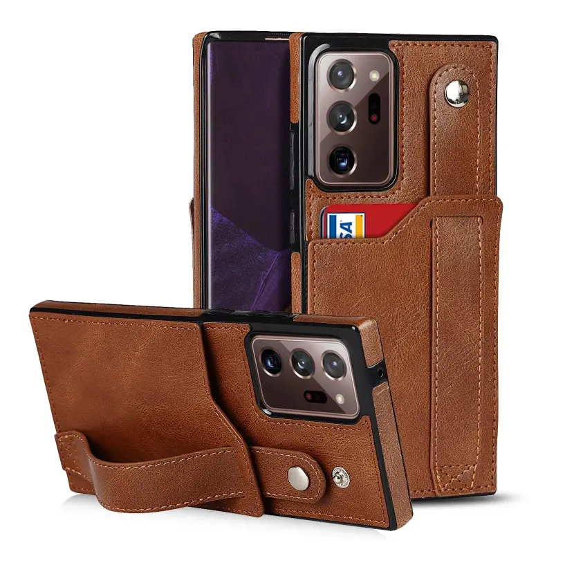 New Arrival Crazy Horse Texture Shockproof TPU + PU Leather Case for Samsung Galaxy Note 20 Ultra