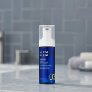 Mascarilla de Espuma para el Cuero Cabelludo con Biotina Azul MODA MODA 50ml, Fórmula 2 en 1 - Hidratante y Nutritiva para Cabello Seco y Dañado, con Colágeno y Aceite de Argán - Product Image 3